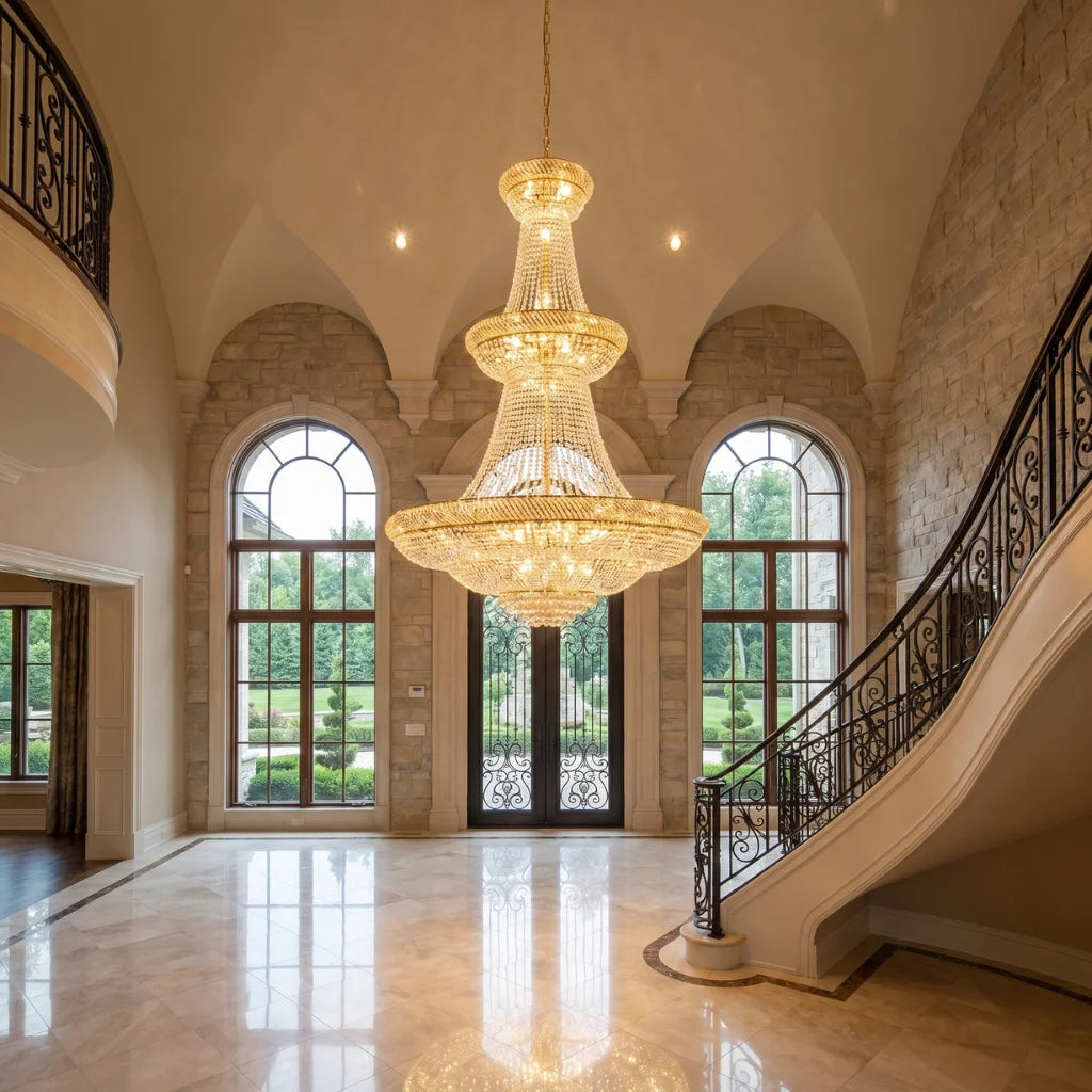YOOGEE statement chandelier for dining room and foyer lighting
