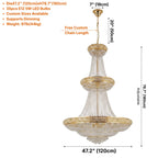 Modern chandelier light fixture for elegant living room decor