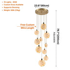 Marble Staircase Chandelier for Tall Foyers & Stairwells
