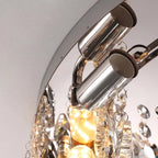 Rain Modern Crystal Ceiling Lamp for Living Room & Dining Room