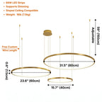 Modern chandelier light fixture for elegant living room decor