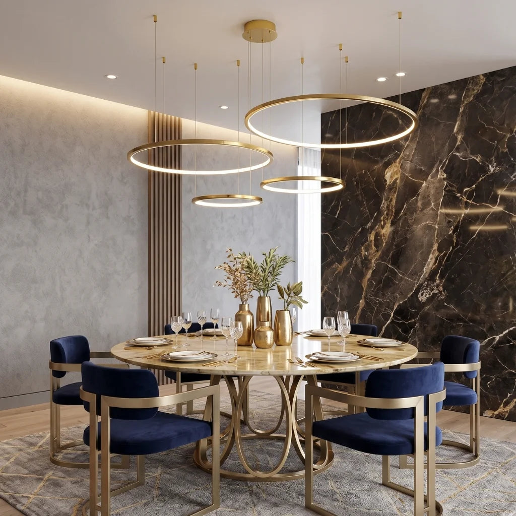 YOOGEE statement chandelier for dining room and foyer lighting