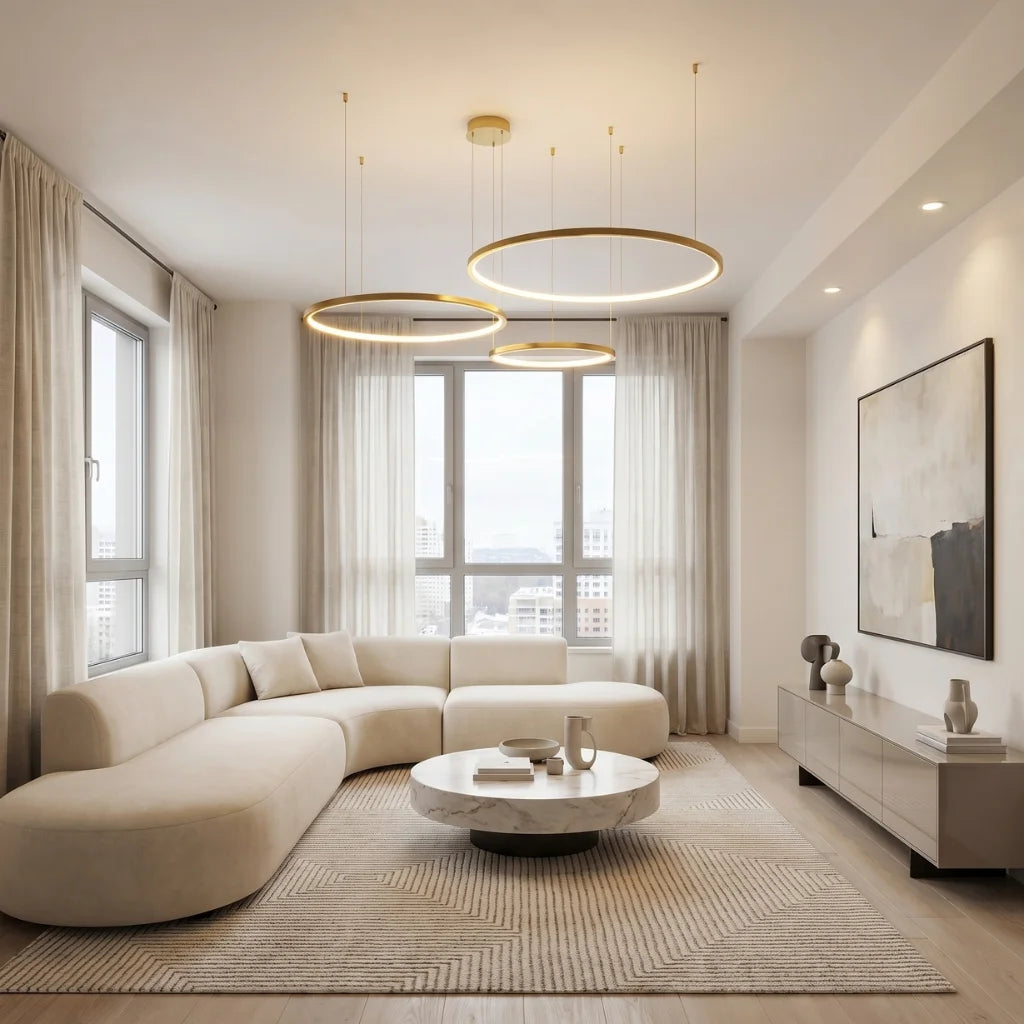 YOOGEE statement chandelier for dining room and foyer lighting