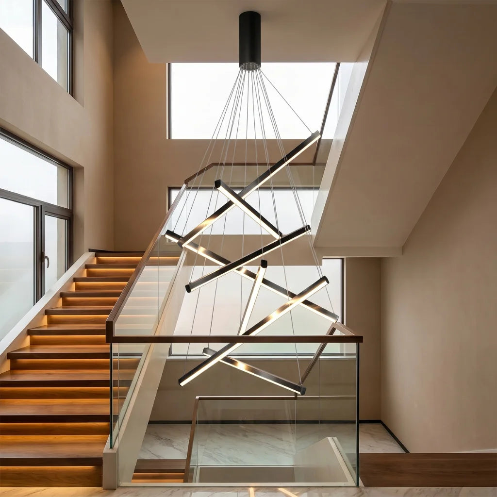 YOOGEE statement chandelier for dining room and foyer lighting