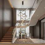 Modern chandelier light fixture for elegant living room decor