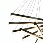 Modern chandelier light fixture for elegant living room decor