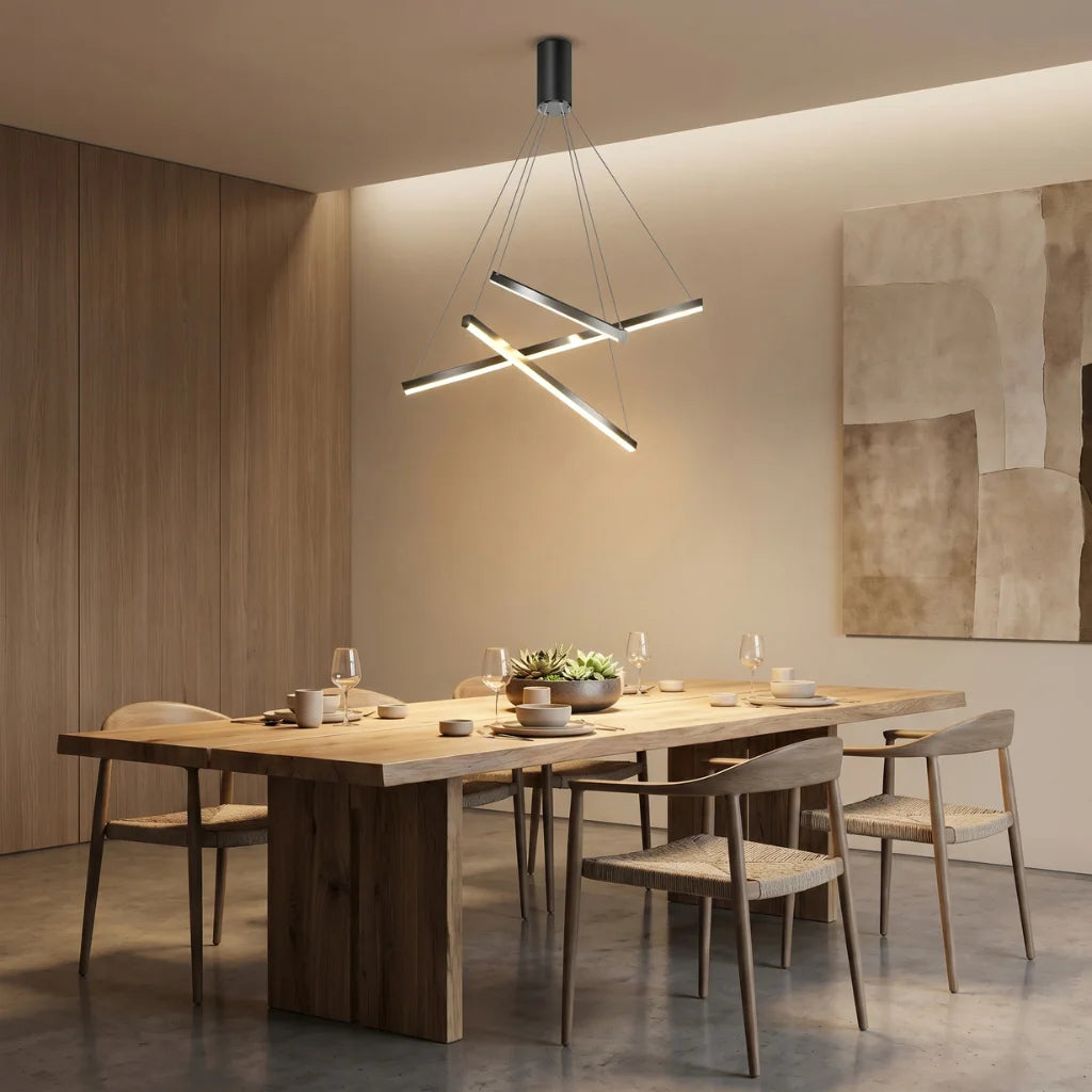 YOOGEE statement chandelier for dining room and foyer lighting