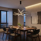 Modern chandelier light fixture for elegant living room decor