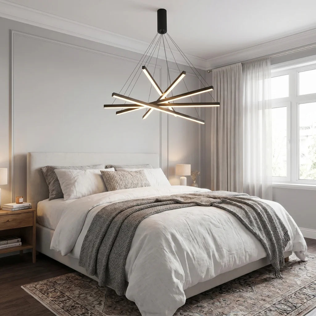 Contemporary chandelier lighting fixture for luxury home decor