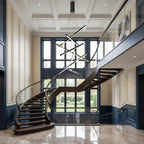 Luxury ceiling chandelier for upscale American home interiors
