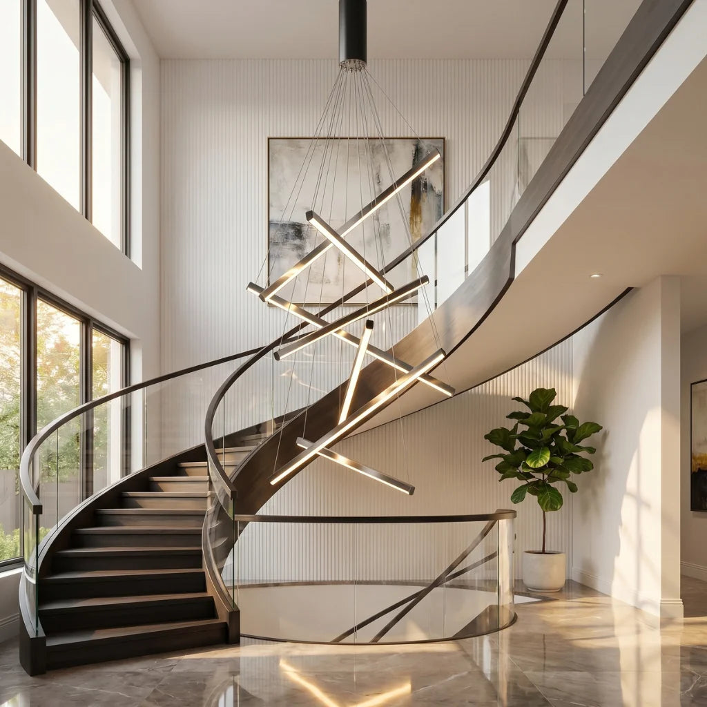 Luxury ceiling chandelier for upscale American home interiors