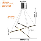 Contemporary chandelier lighting fixture for luxury home decor