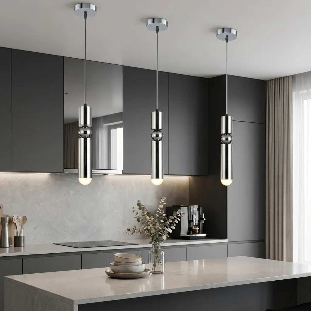 Flick Modern LED Pendant Light for Kitchen Island & Dining Room