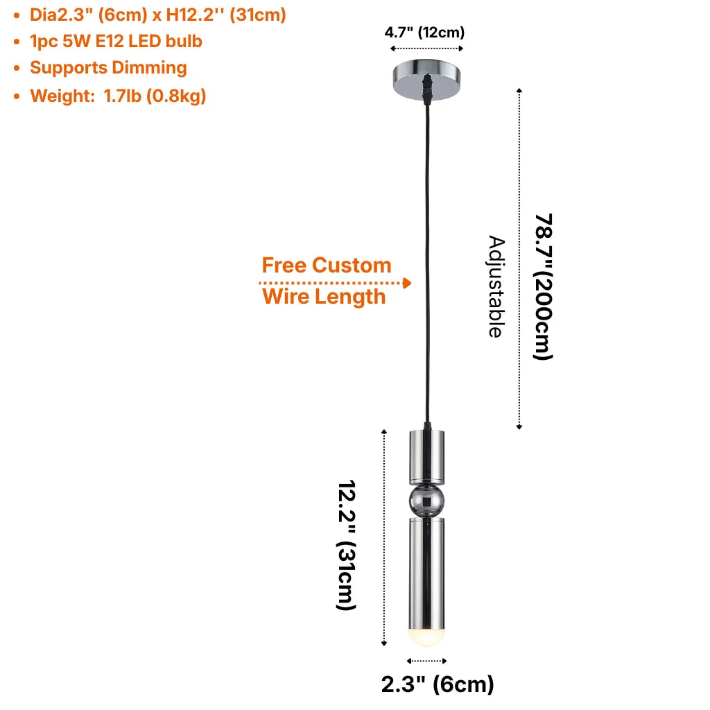 Flick Modern LED Pendant Light for Kitchen Island & Dining Room