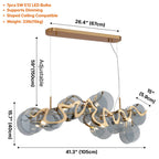 YOOGEE warm bedroom lighting fixture for modern home decor