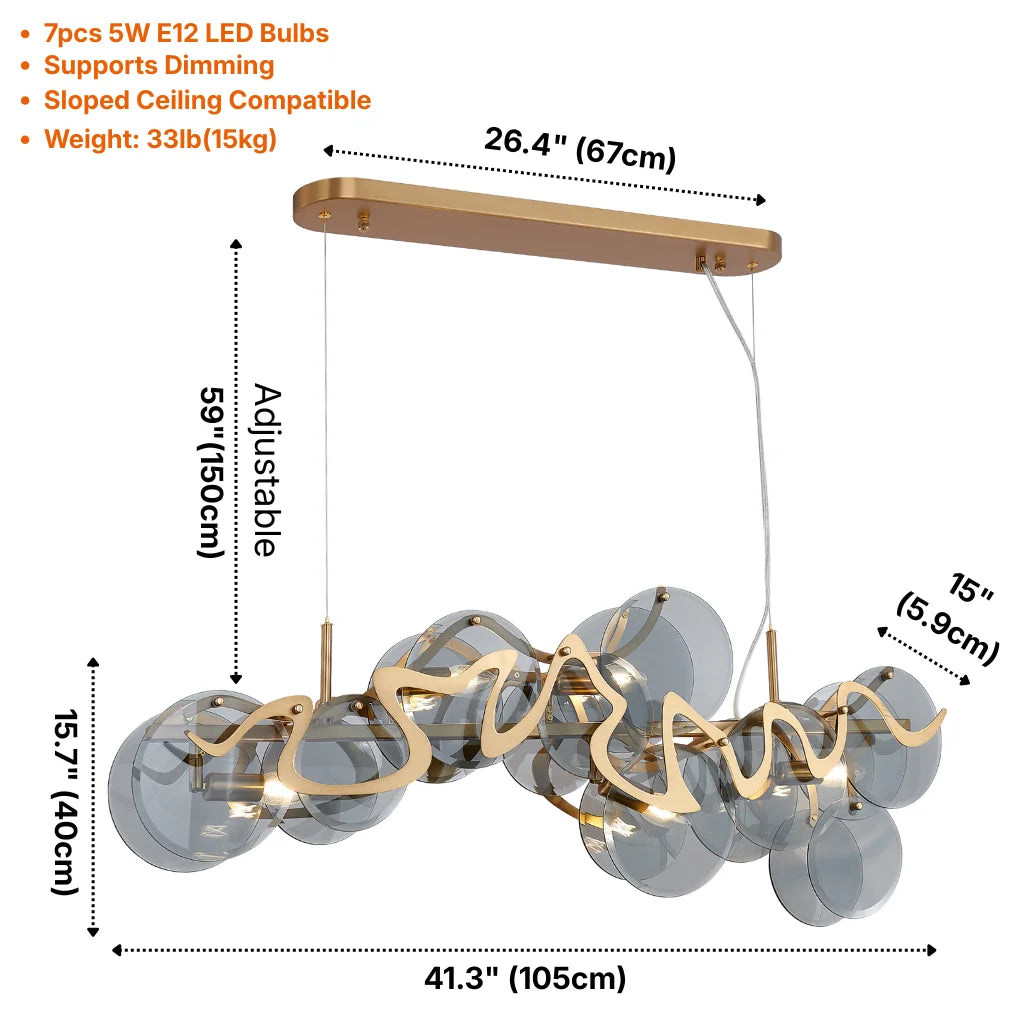 YOOGEE warm bedroom lighting fixture for modern home decor