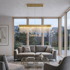 YOOGEE linear pendant light for kitchen and dining room lighting