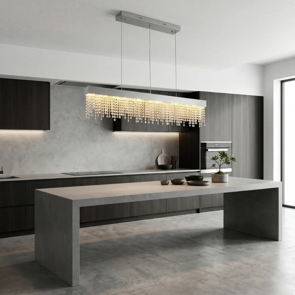 Luxury pendant lighting fixture for dining room and kitchen island