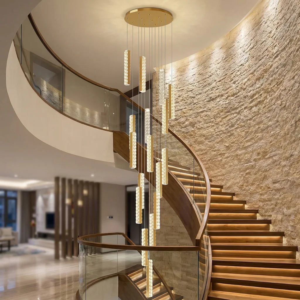 YOOGEE luxury crystal chandelier for modern dining room lighting