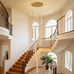 Modern chandelier light fixture for elegant living room decor