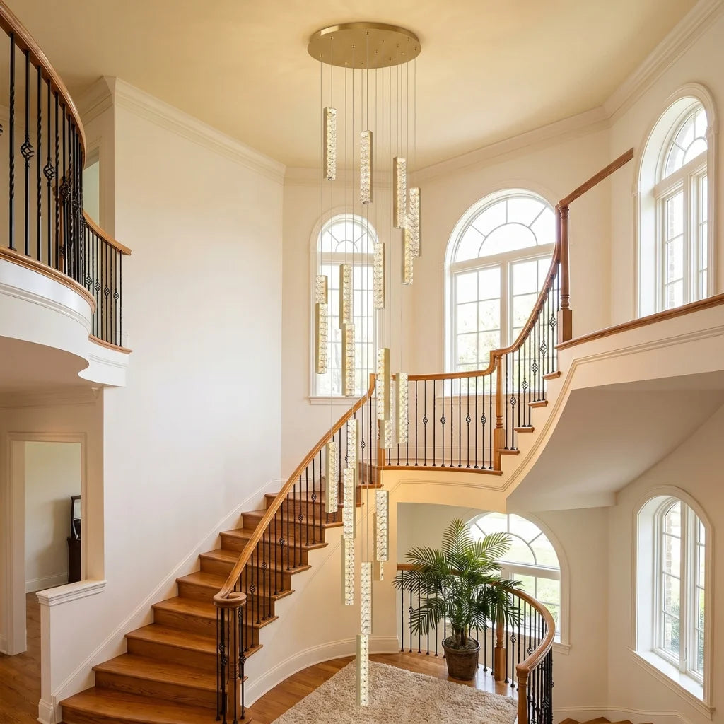 Modern chandelier light fixture for elegant living room decor