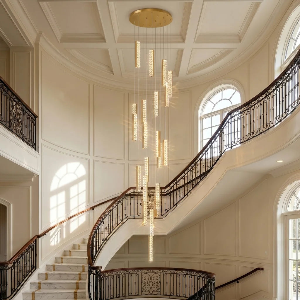 Luxury ceiling chandelier for upscale American home interiors