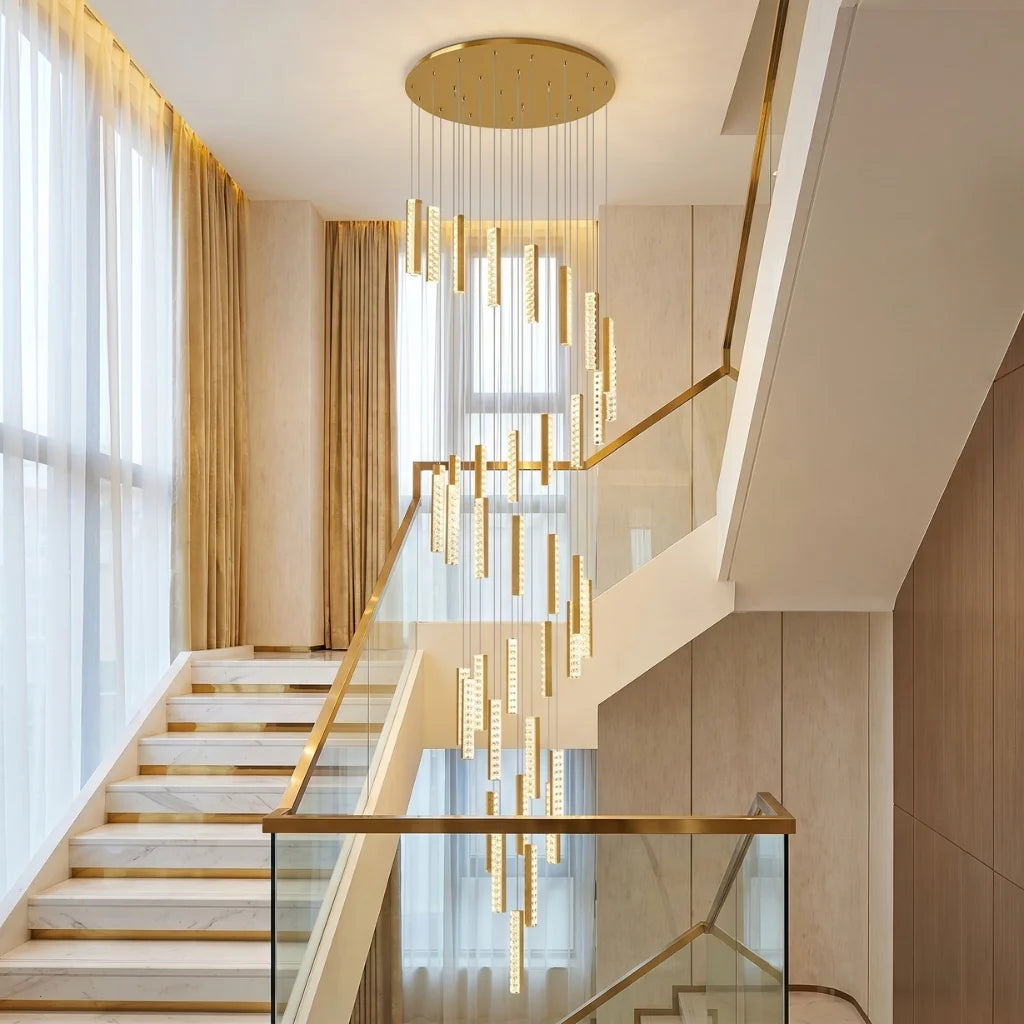 Modern chandelier light fixture for elegant living room decor