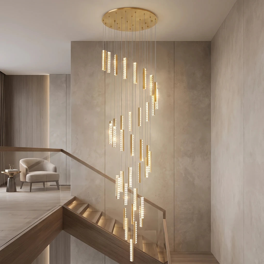 YOOGEE statement chandelier for dining room and foyer lighting