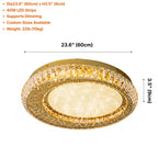 Nest Modern Crystal Gold Ceiling Lamp for Bedroom
