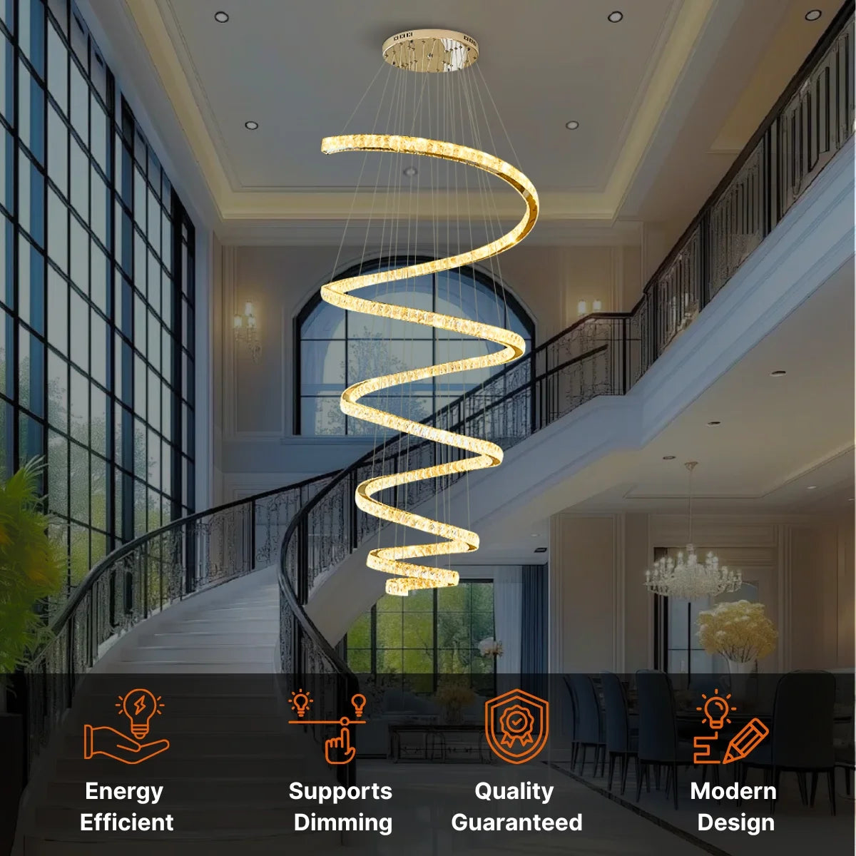 Helix Entryway Ceiling Light
