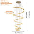 YOOGEE luxury crystal chandelier for modern dining room lighting