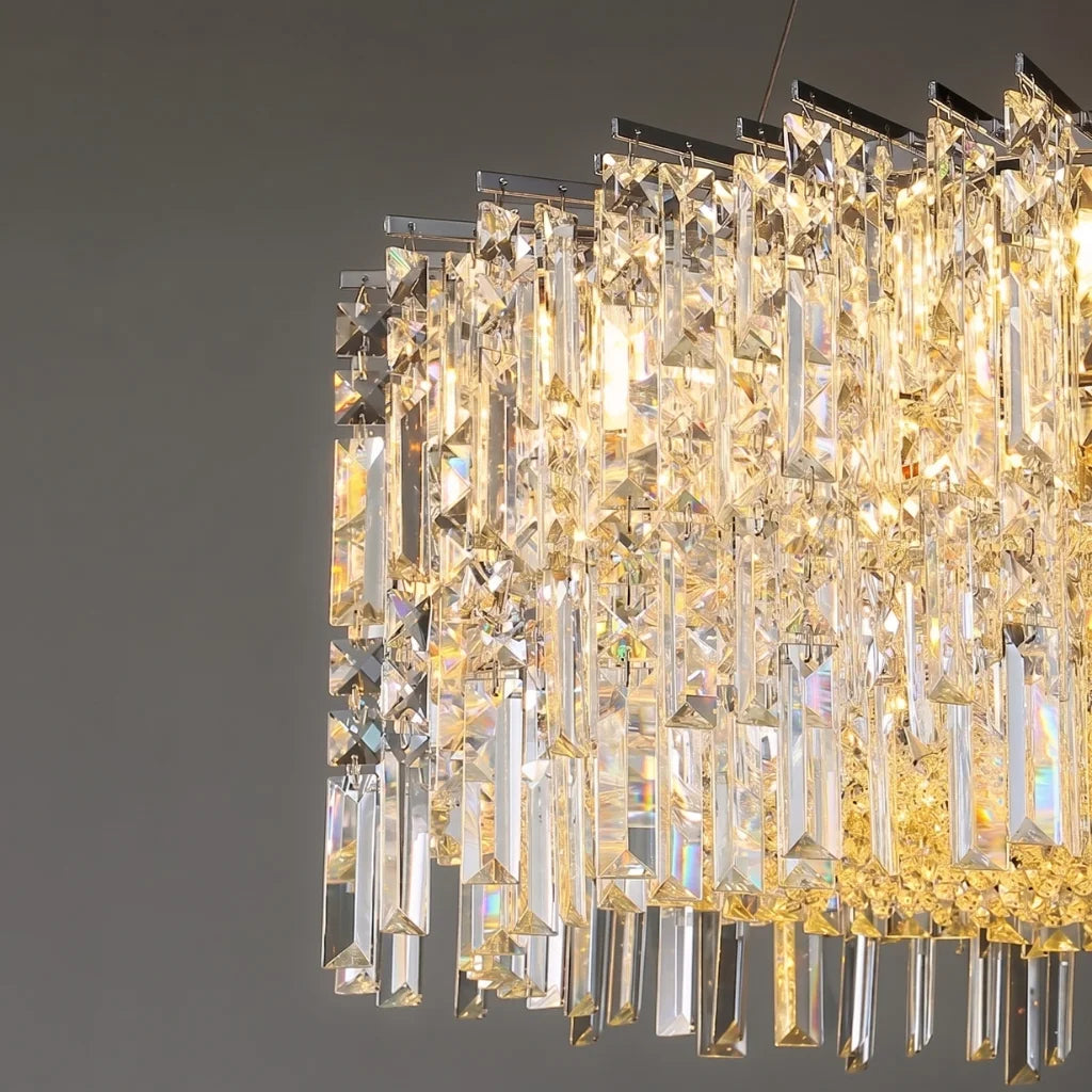 Luxury ceiling chandelier for upscale American home interiors