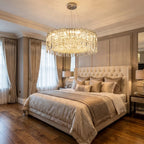 Modern chandelier light fixture for elegant living room decor