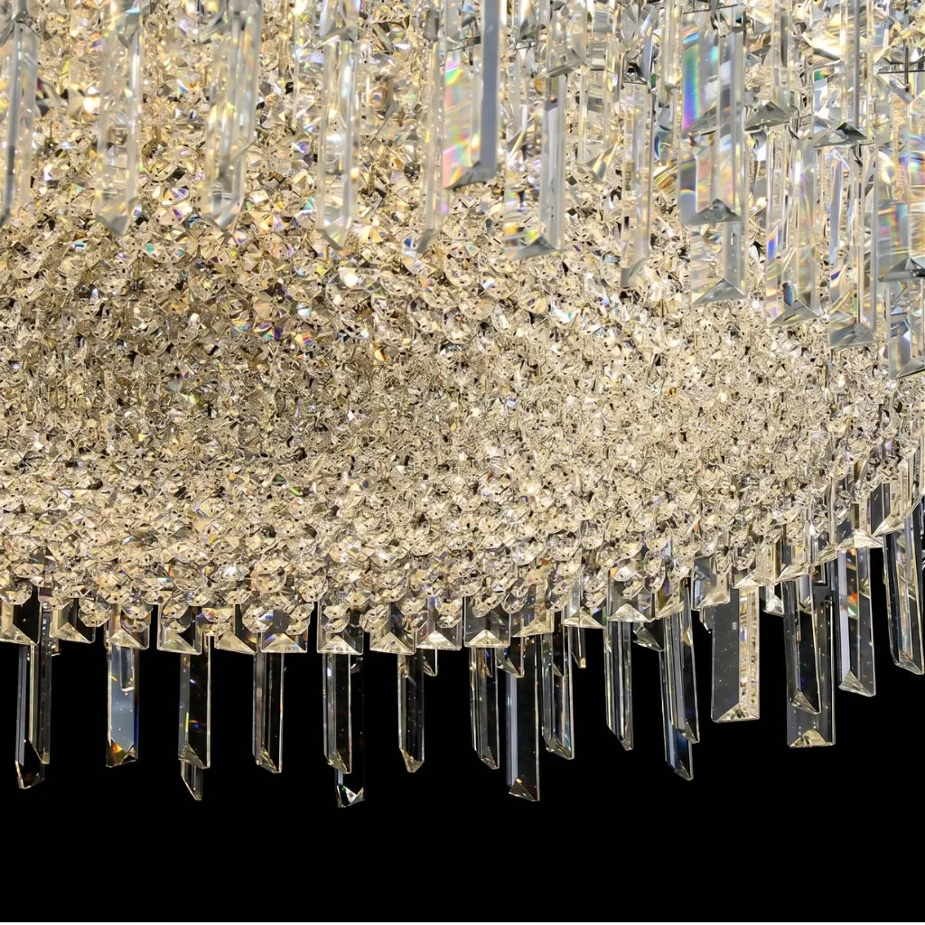 YOOGEE statement chandelier for dining room and foyer lighting