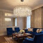 Luxury ceiling chandelier for upscale American home interiors