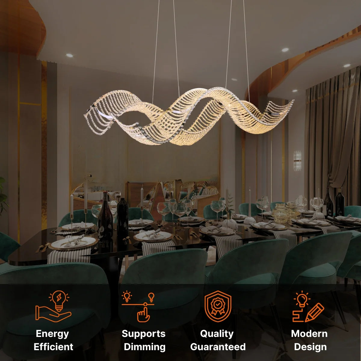 Dreamy Chandelier Dining Room Light Fixtures