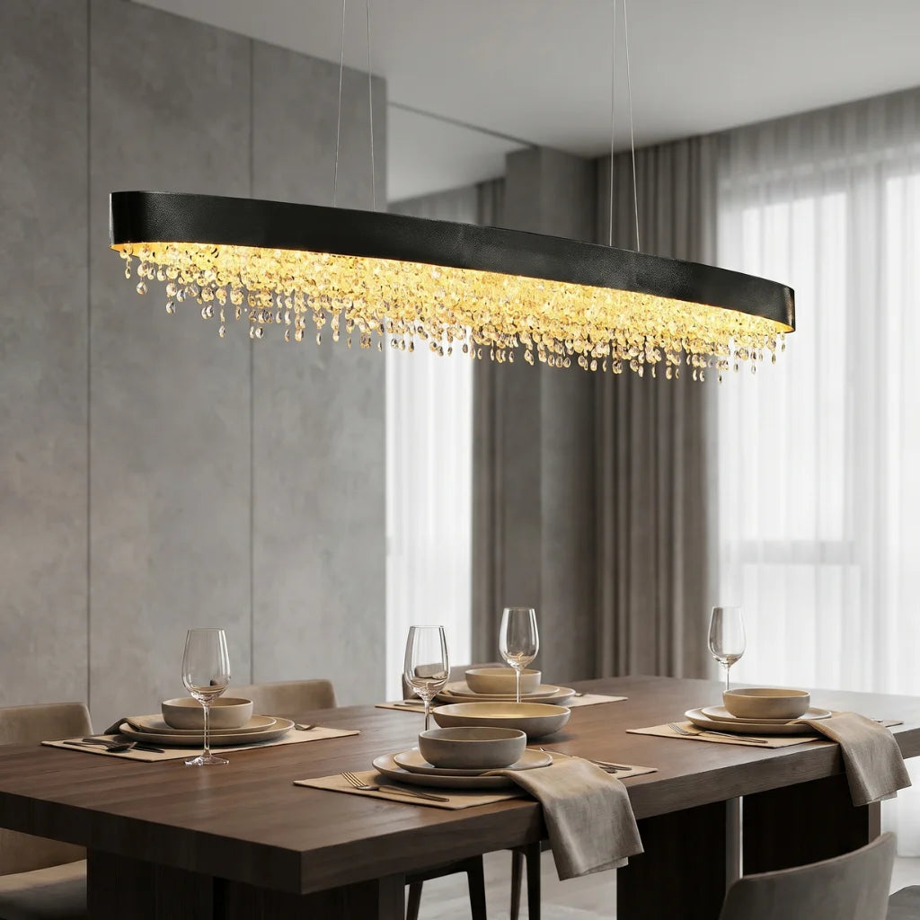 Luxury pendant lighting fixture for dining room and kitchen island