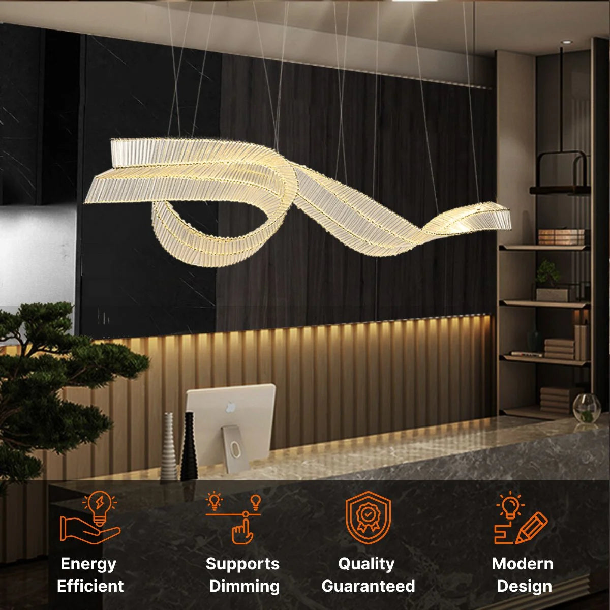 Streamers Murano Glass Chandelier