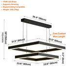 Modern chandelier light fixture for elegant living room decor