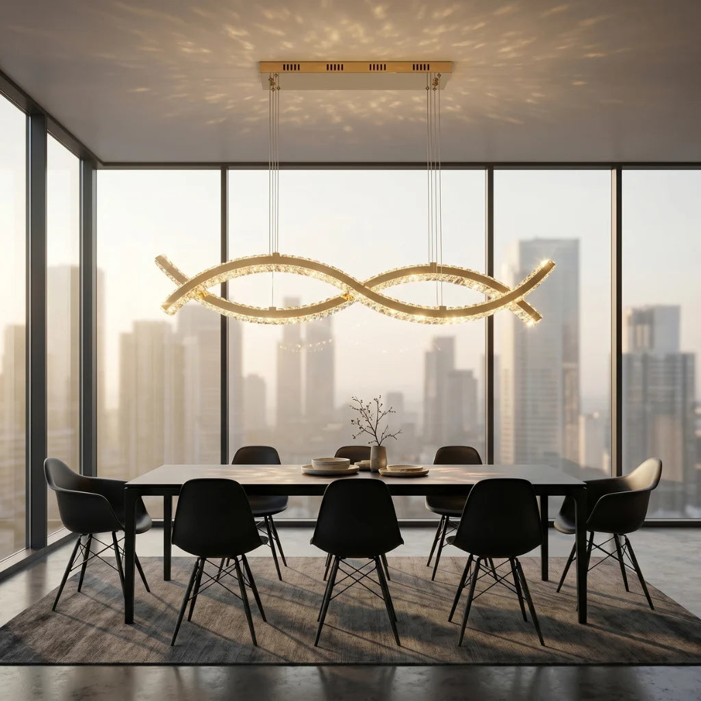 Contemporary chandelier lighting fixture for luxury home decor
