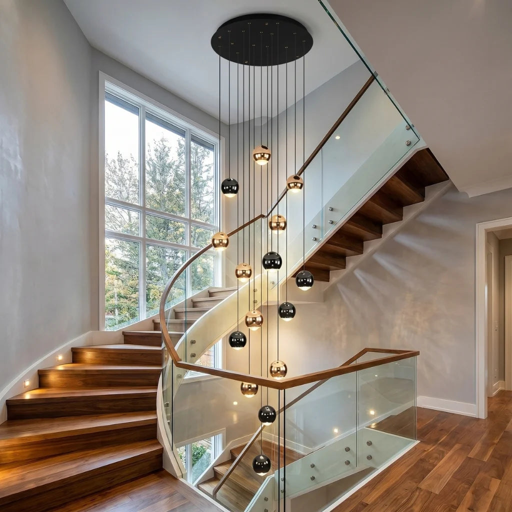 Luxury ceiling chandelier for upscale American home interiors