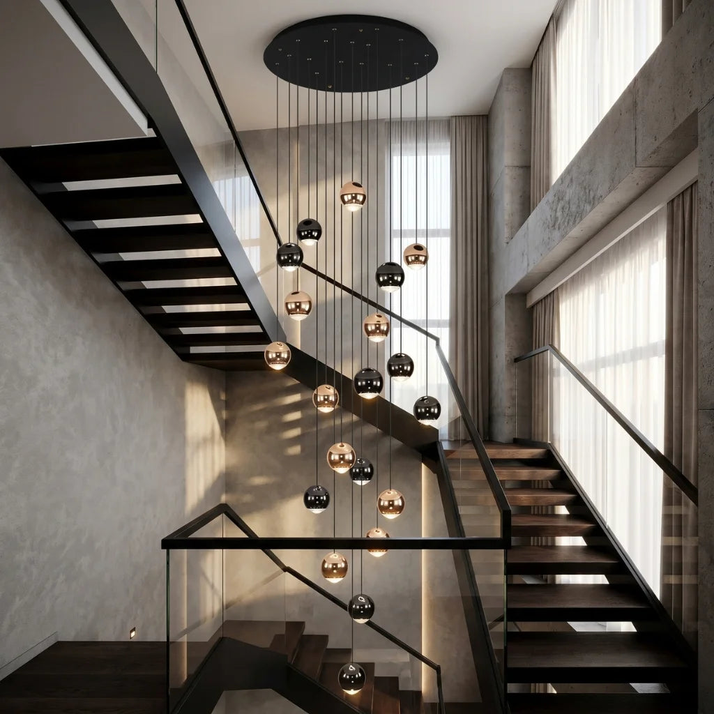 YOOGEE statement chandelier for dining room and foyer lighting