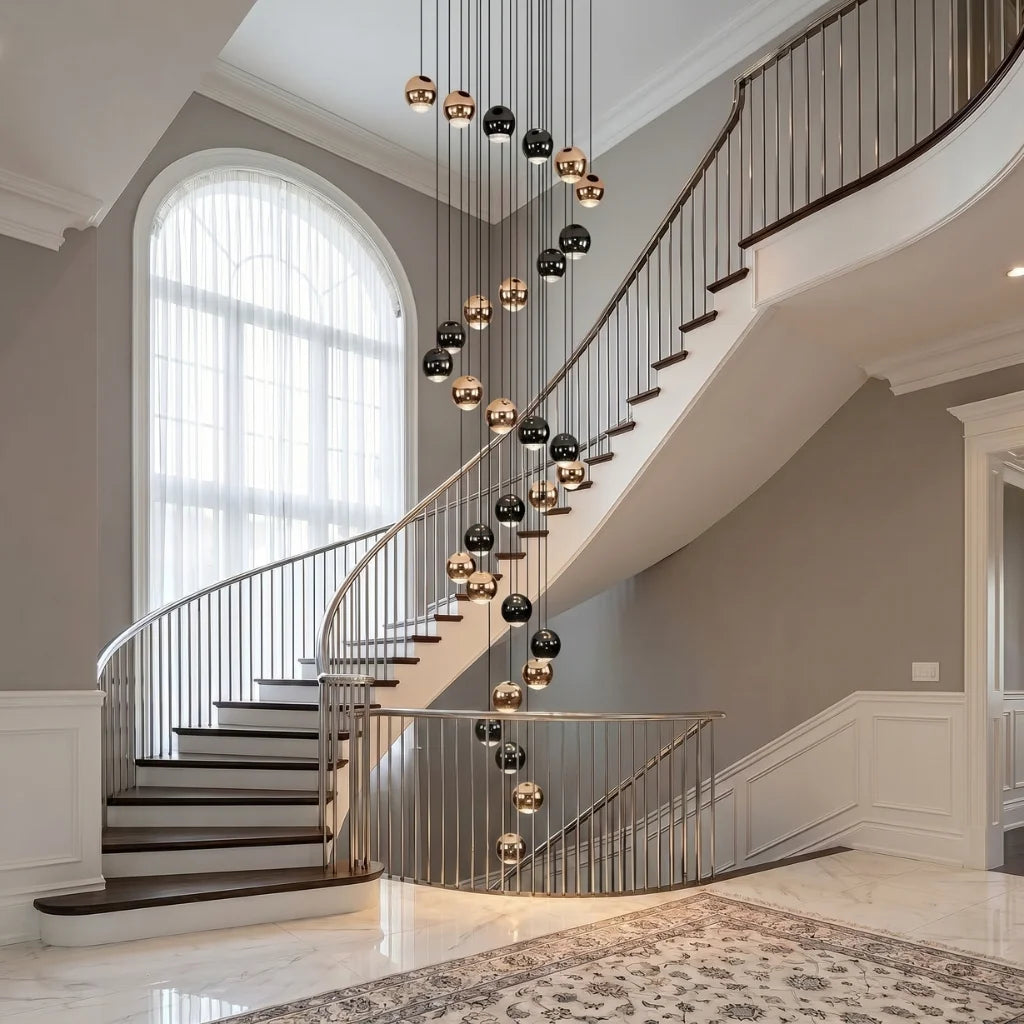 Modern chandelier light fixture for elegant living room decor