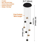 Contemporary chandelier lighting fixture for luxury home decor