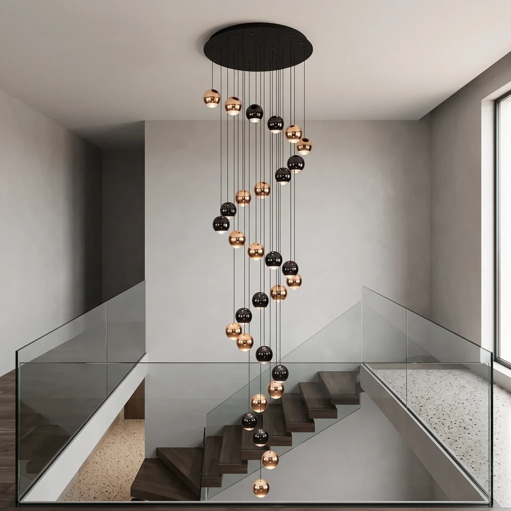 Modern chandelier light fixture for elegant living room decor