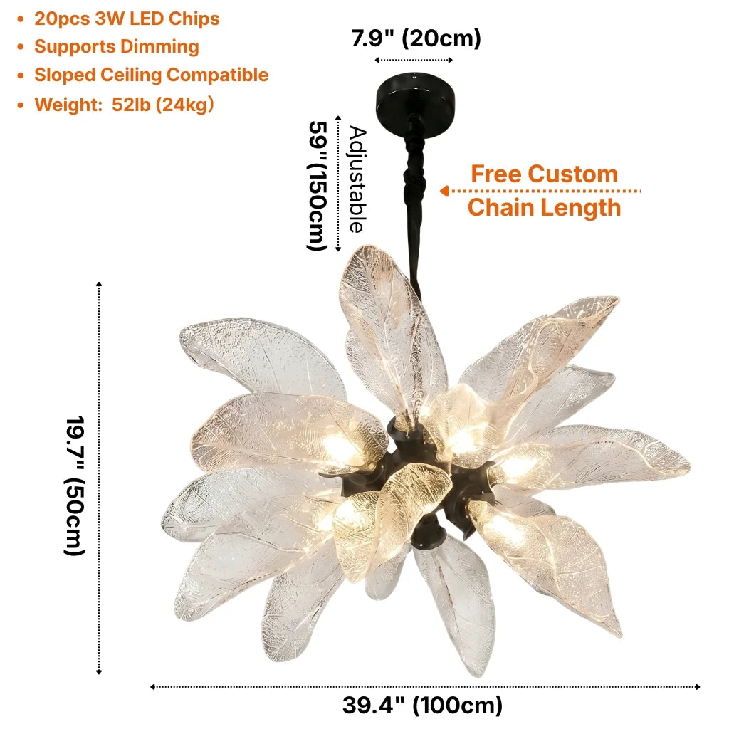 Contemporary chandelier lighting fixture for luxury home decor