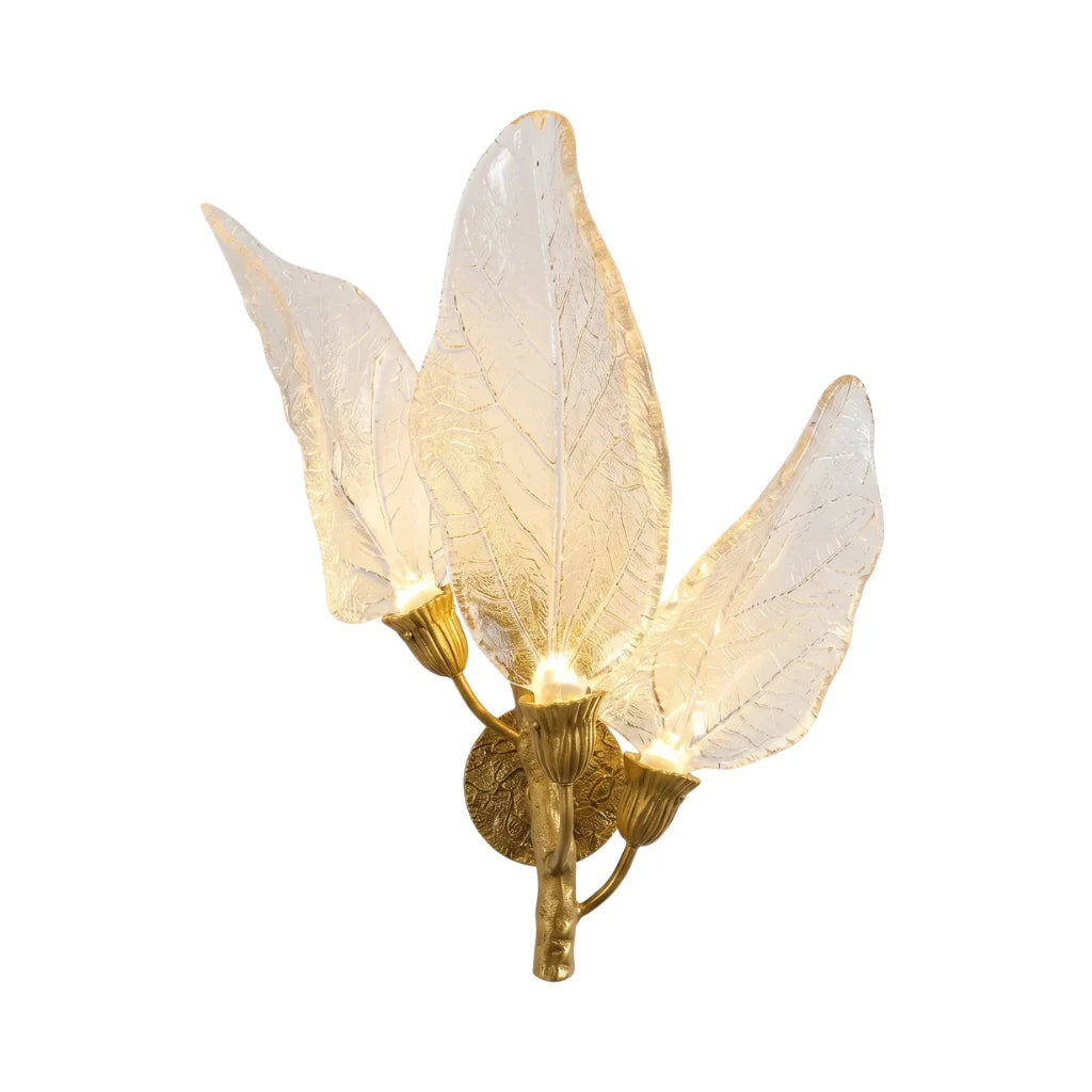 Leaf Acrylic LED Wall Sconce for Bedroom & Hallway