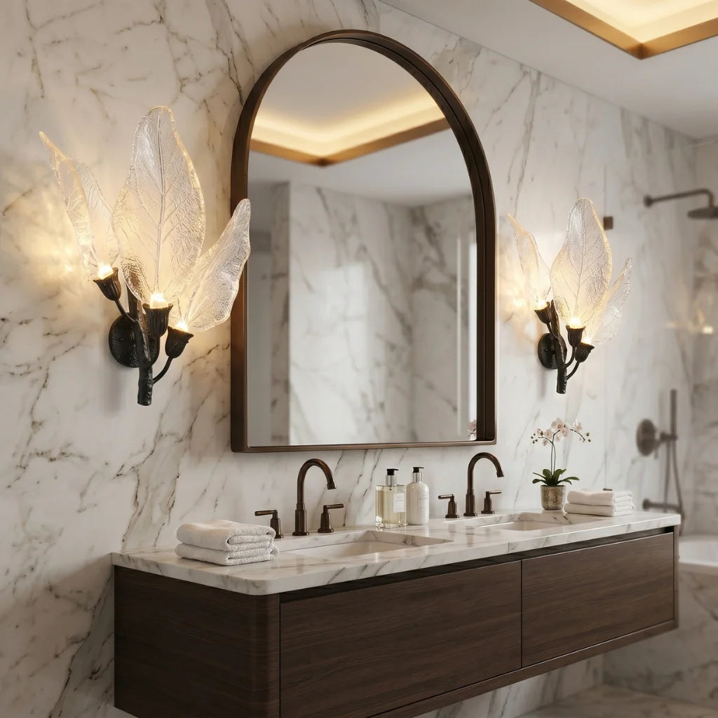 Leaf Acrylic LED Wall Sconce for Bedroom & Hallway