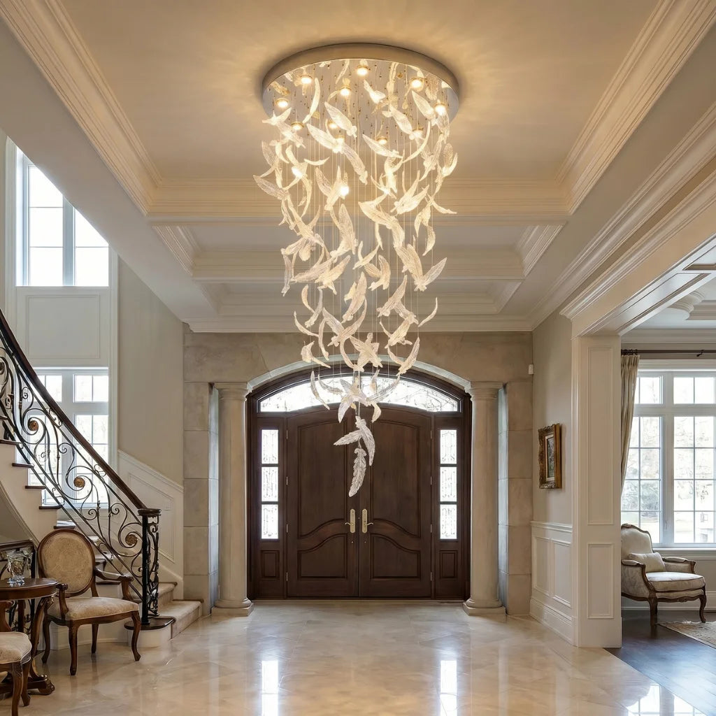YOOGEE statement chandelier for dining room and foyer lighting