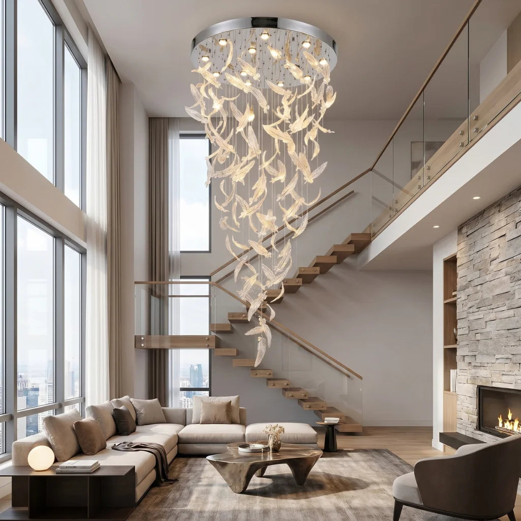 Contemporary chandelier lighting fixture for luxury home decor